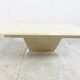 Vintage travertine hidden bar coffee table, 1970s