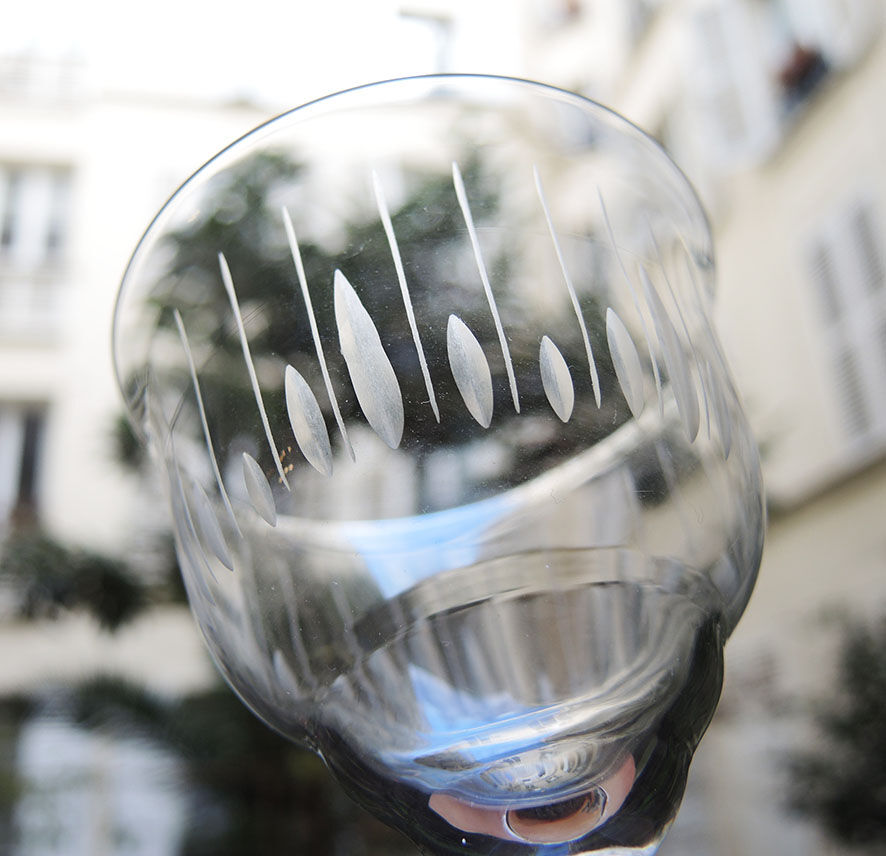 9 Old Stemmed Glasses – Cut Pattern – Villeroy Boch