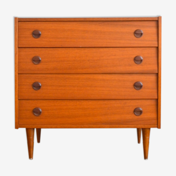 Scandinavian teak chest of drawers 1960s