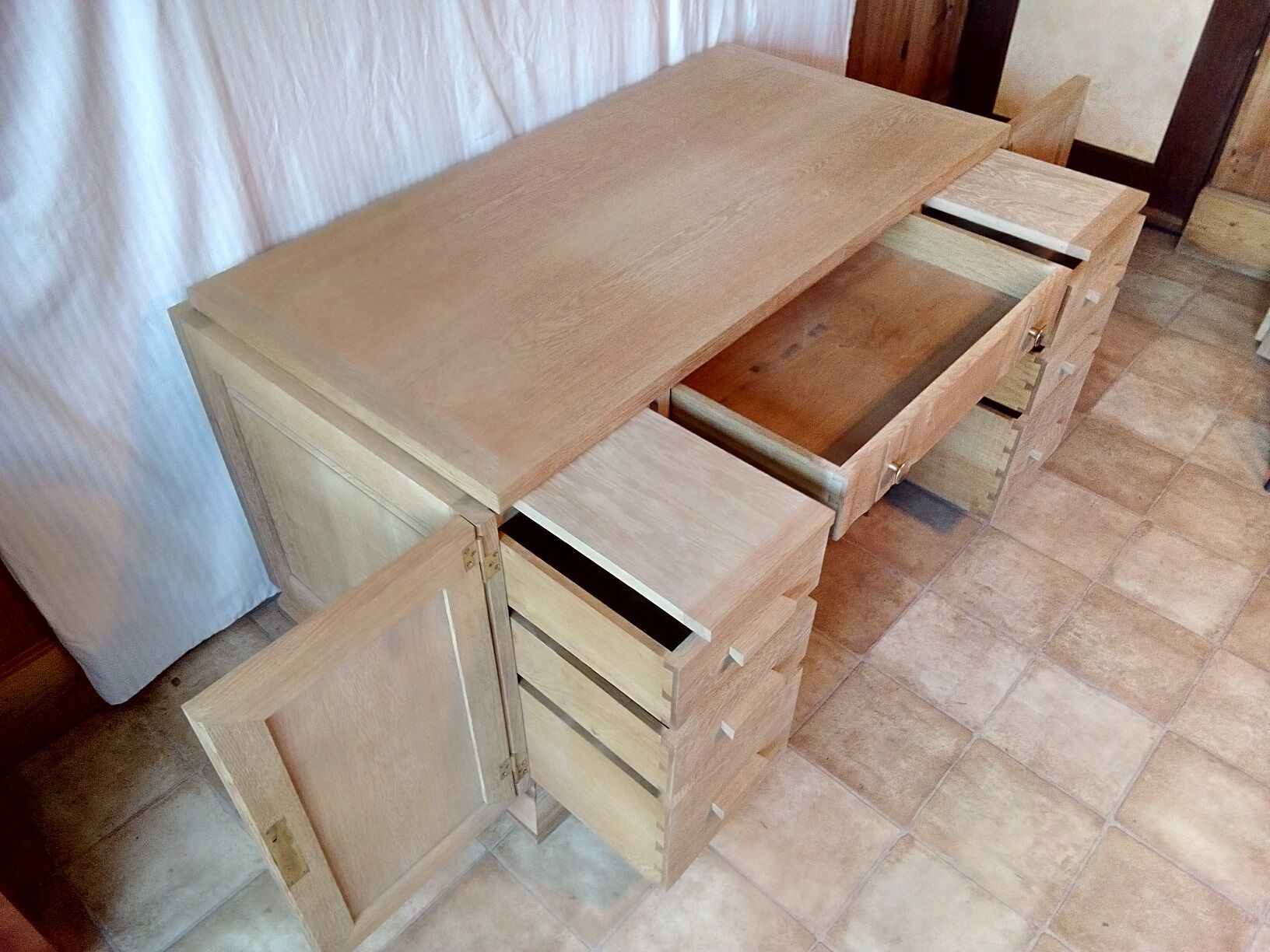 Desk oak art deco 1940