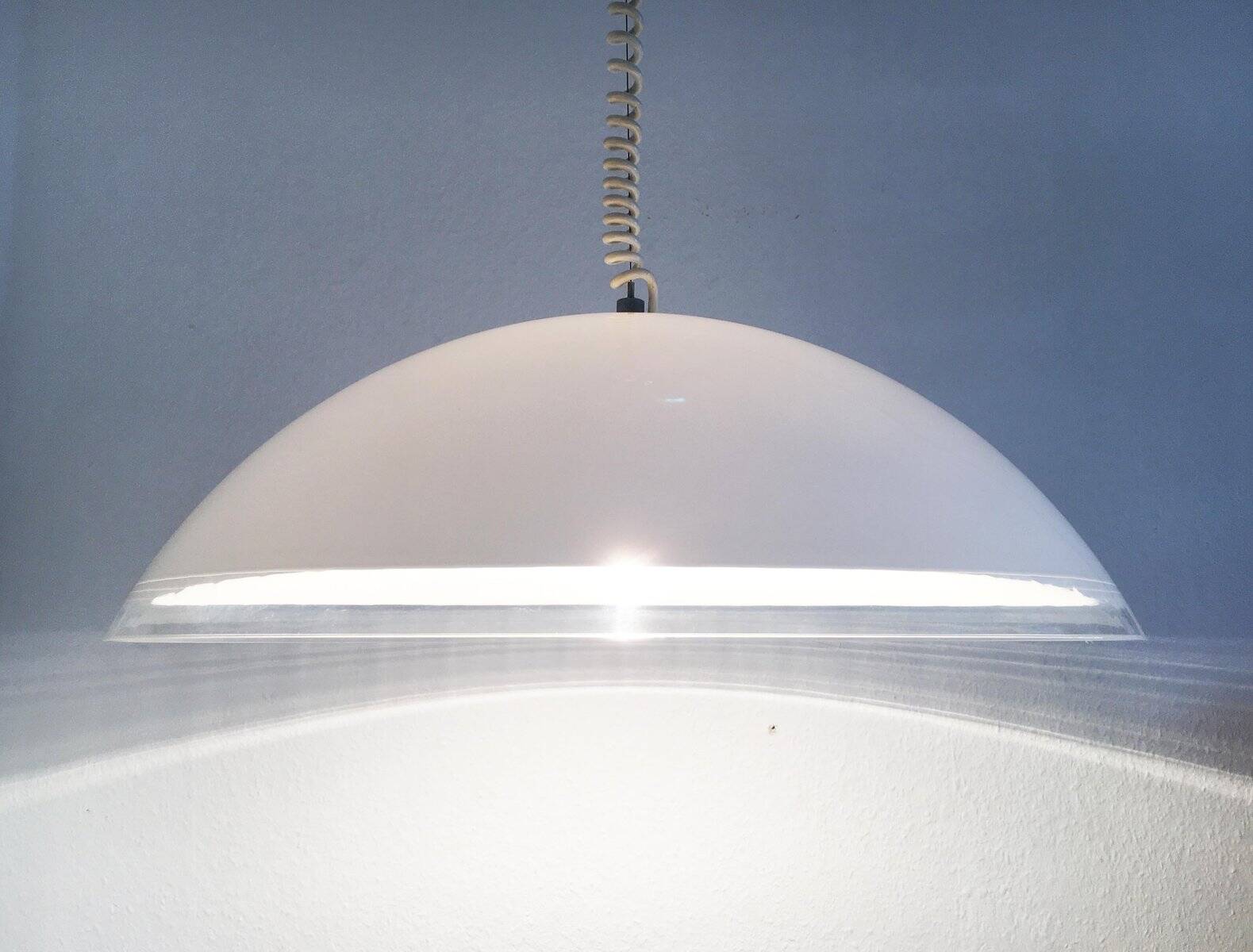 Suspended lamp model Bella di Notte vintage Italian by Franco Bresciani for Guzzini, 1970s.