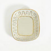 Beautiful small Art Deco ceramic mirror by Gmundner Keramik Austria, 1920