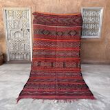Moroccan Kilim Zemmour rug red - 150 x 285 cm