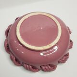 Ceramic dish, old pink by Yvon Roy, 31 cm