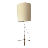 Hollywood regency bamboo shaped table lamp, Maison Jansen France 1970s