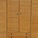 Large rattan and bamboo wardrobe by Dal Vera Italy