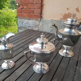 Silver metal coffee serving part