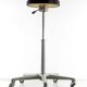 Sixties vintage aluminium adjustable dentist stool