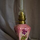 Art Nouveau ancient lamp in Barbotine