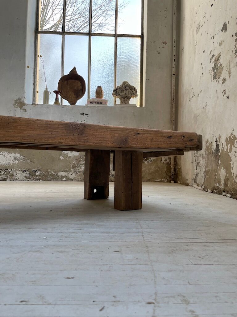 Brutally artisanal oak coffee table