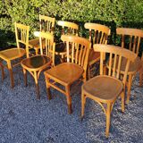 Set of 8 chairs Bistro mismatched