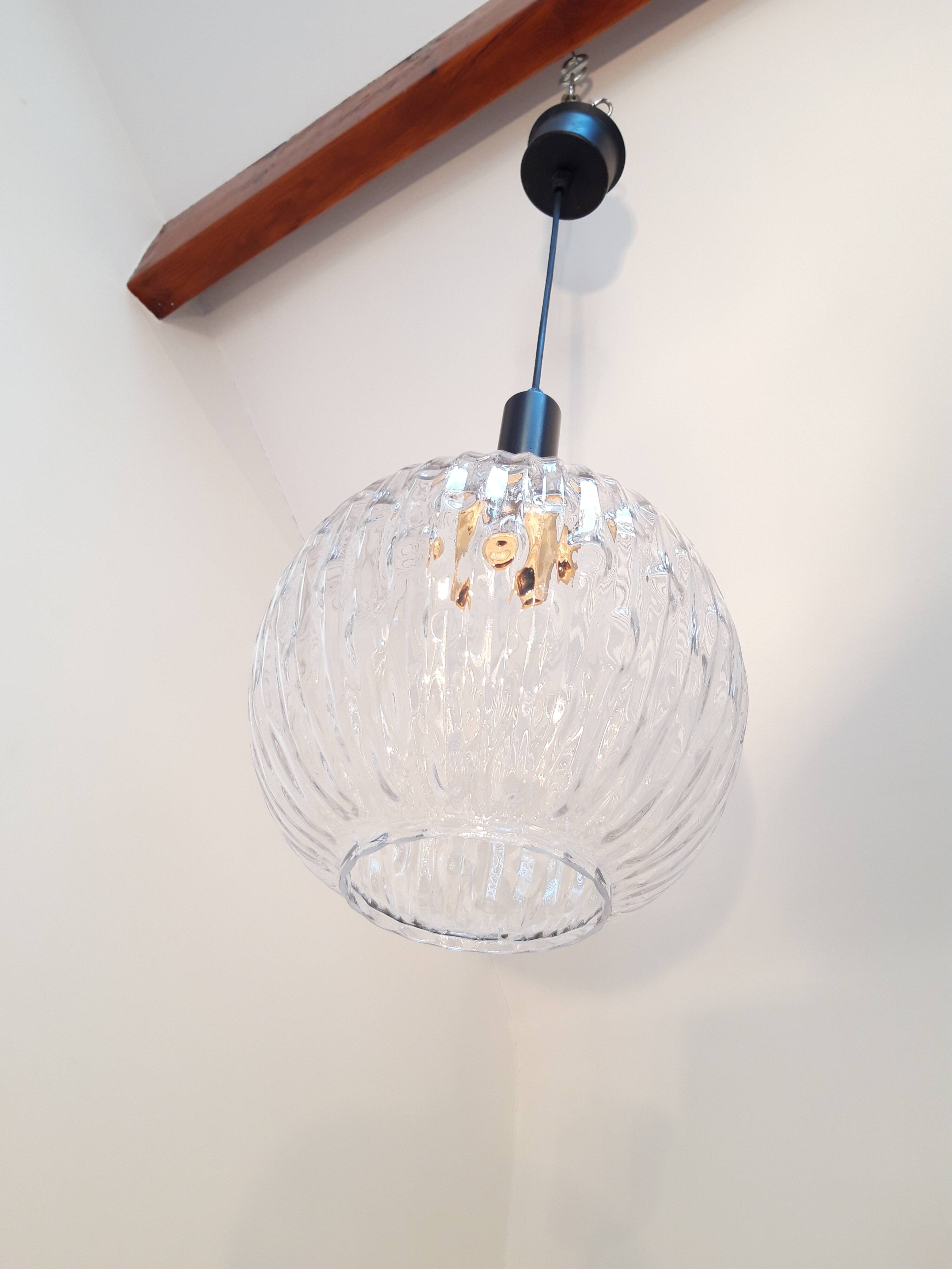 70's glass ball suspension