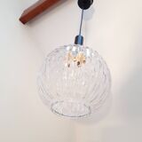 Suspension boule en verre des années 70