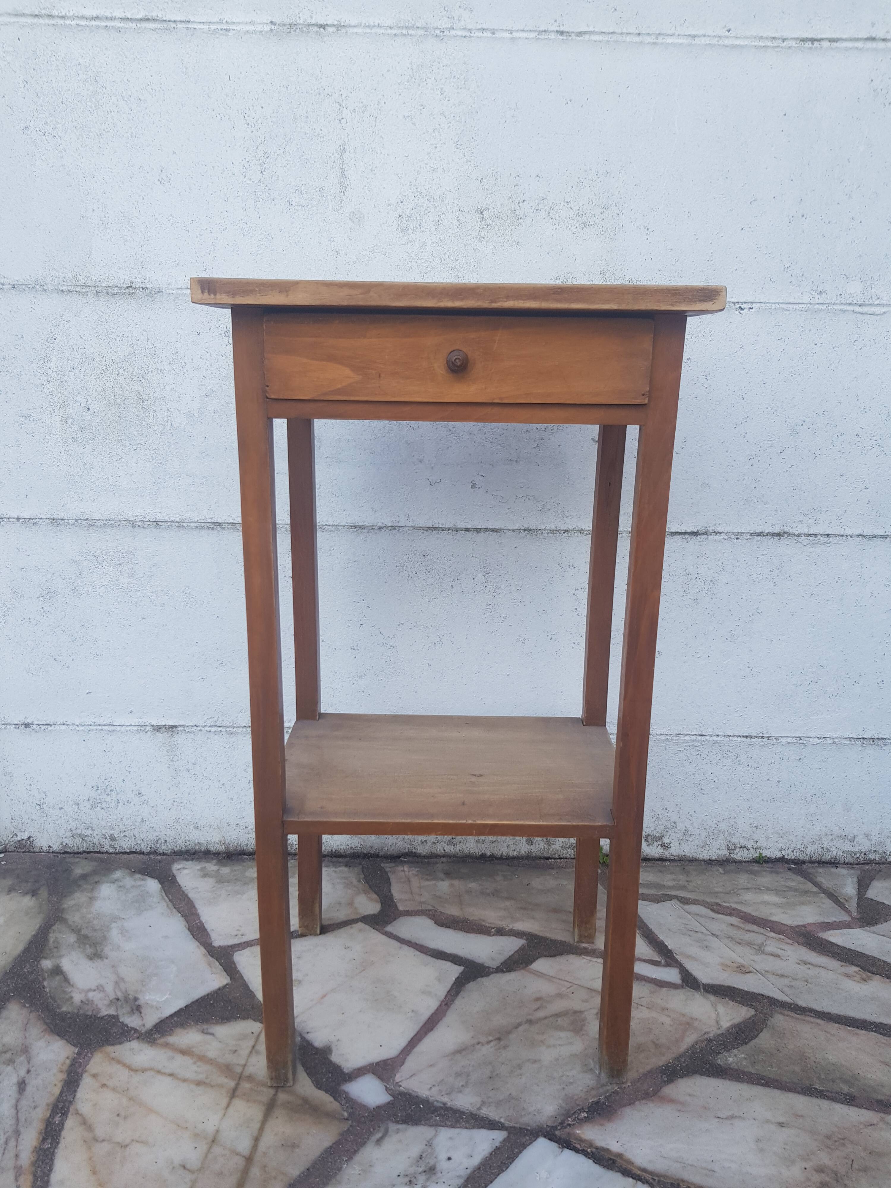 Vintage oak side table