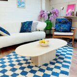 Coffee table in solid wood, 70s style.