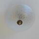 Vintage Art Deco Style Flush Mount Ceiling Light – Cut Glass & Brass.