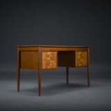 Mid-Century Danish Teak Desk from Hanbjerg Furniture Factory, 1960s