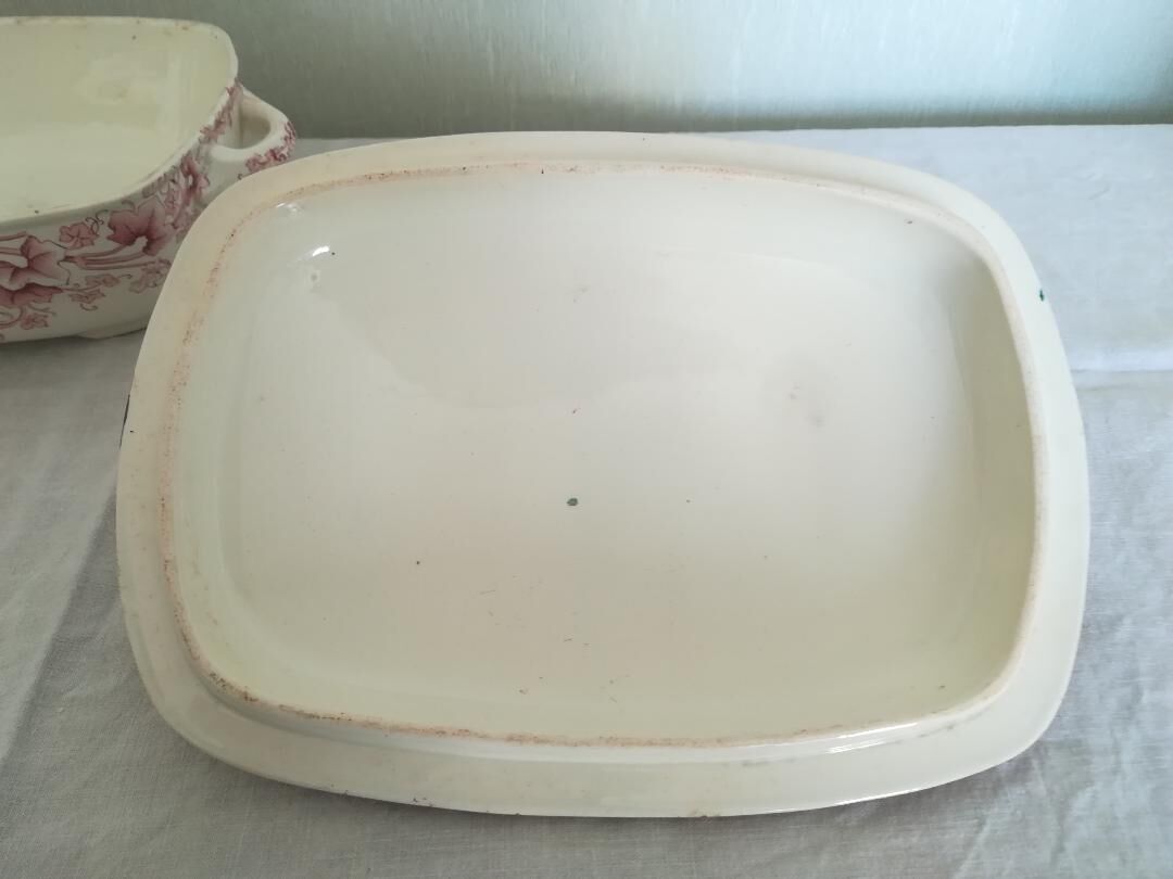 Soupière or vegetable in leanie Lunéville KG model "Lierre crest ".