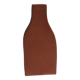 Handmade red earthenware flat vase