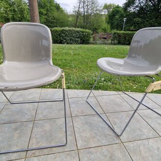 2 chaises métal de Marc HELD