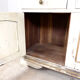 Vintage brocant White painted Kitchen display cabinet