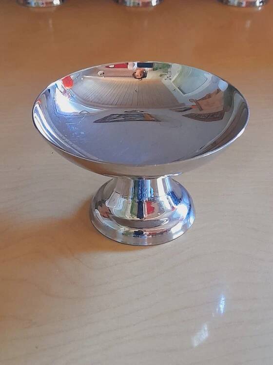 Coupes à glaces /desserts en inox 1970