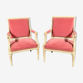 Pair of Louis XVI armchairs