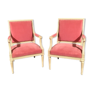Paire de fauteuils Louis
