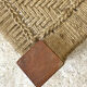 Charpoy Indian bench in braided rope