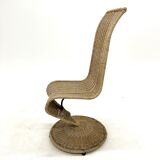 Vintage chair "s" by marzio cecchi, italy, 1970