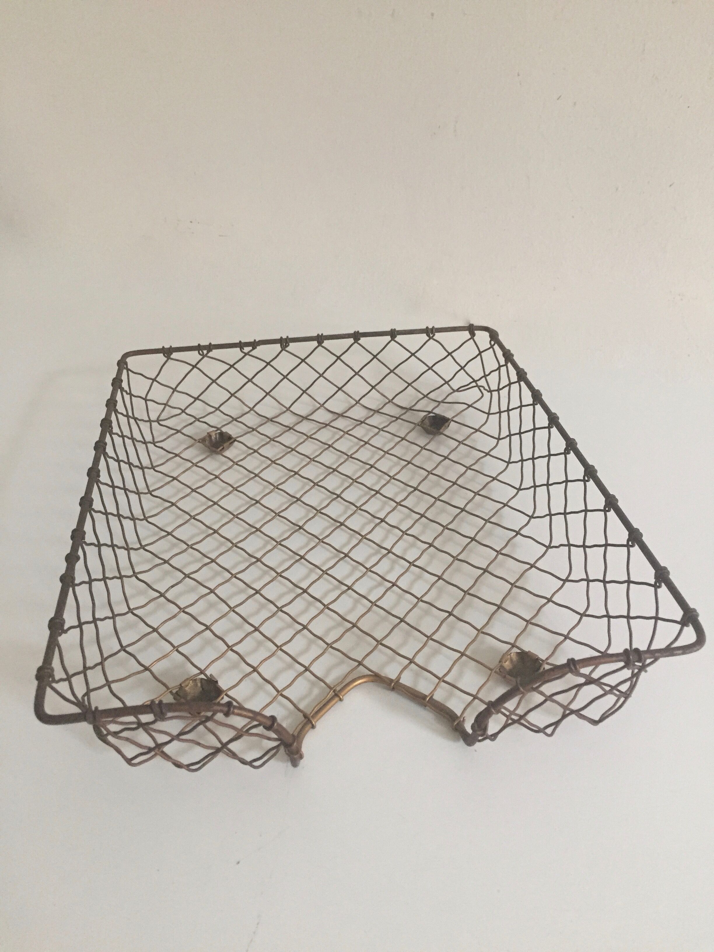 Brass letter tray