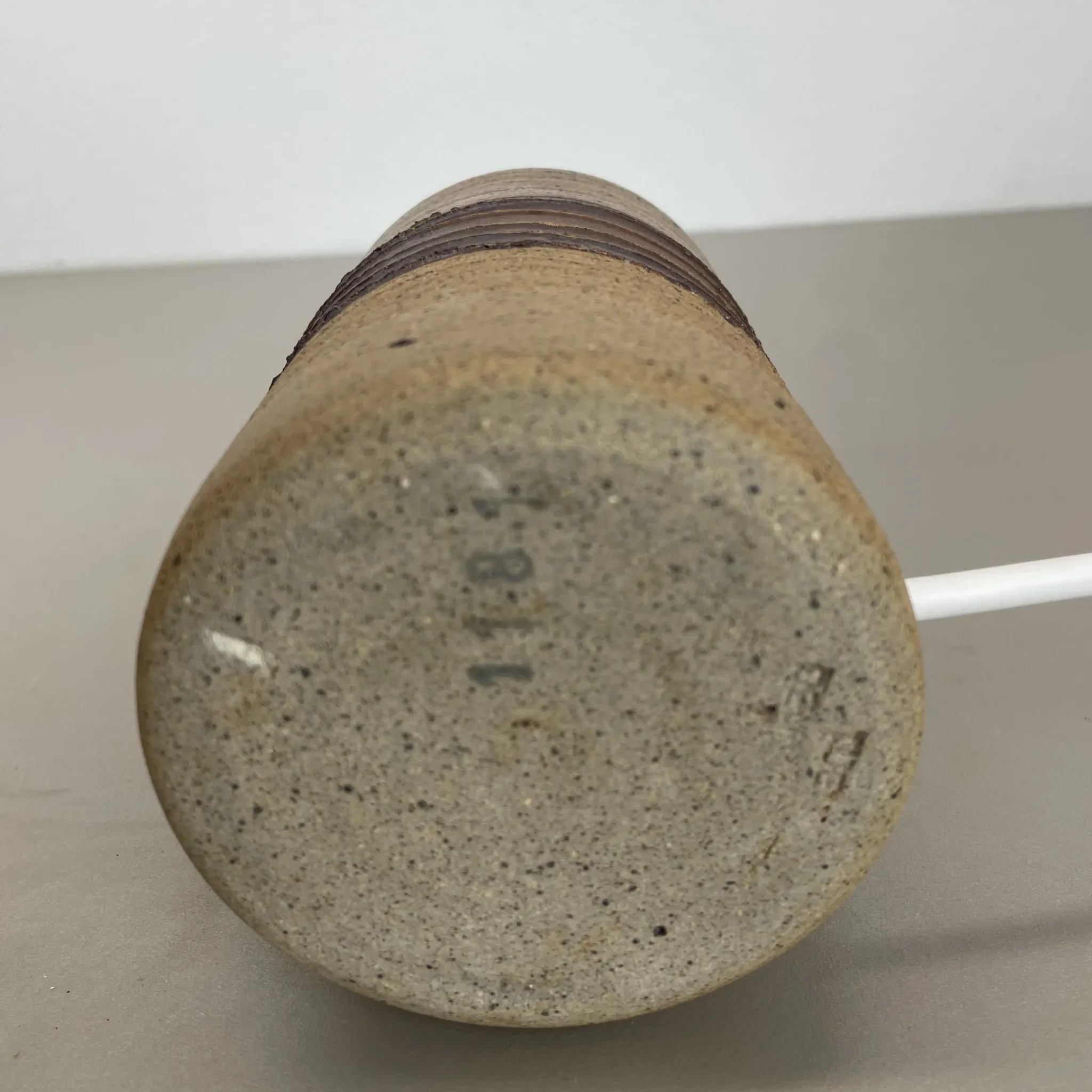 31 cm High Ceramic Table Lamp Base, 'Studio Pottery', by Tue Poulsen, Ceramic Denmark, 1970
