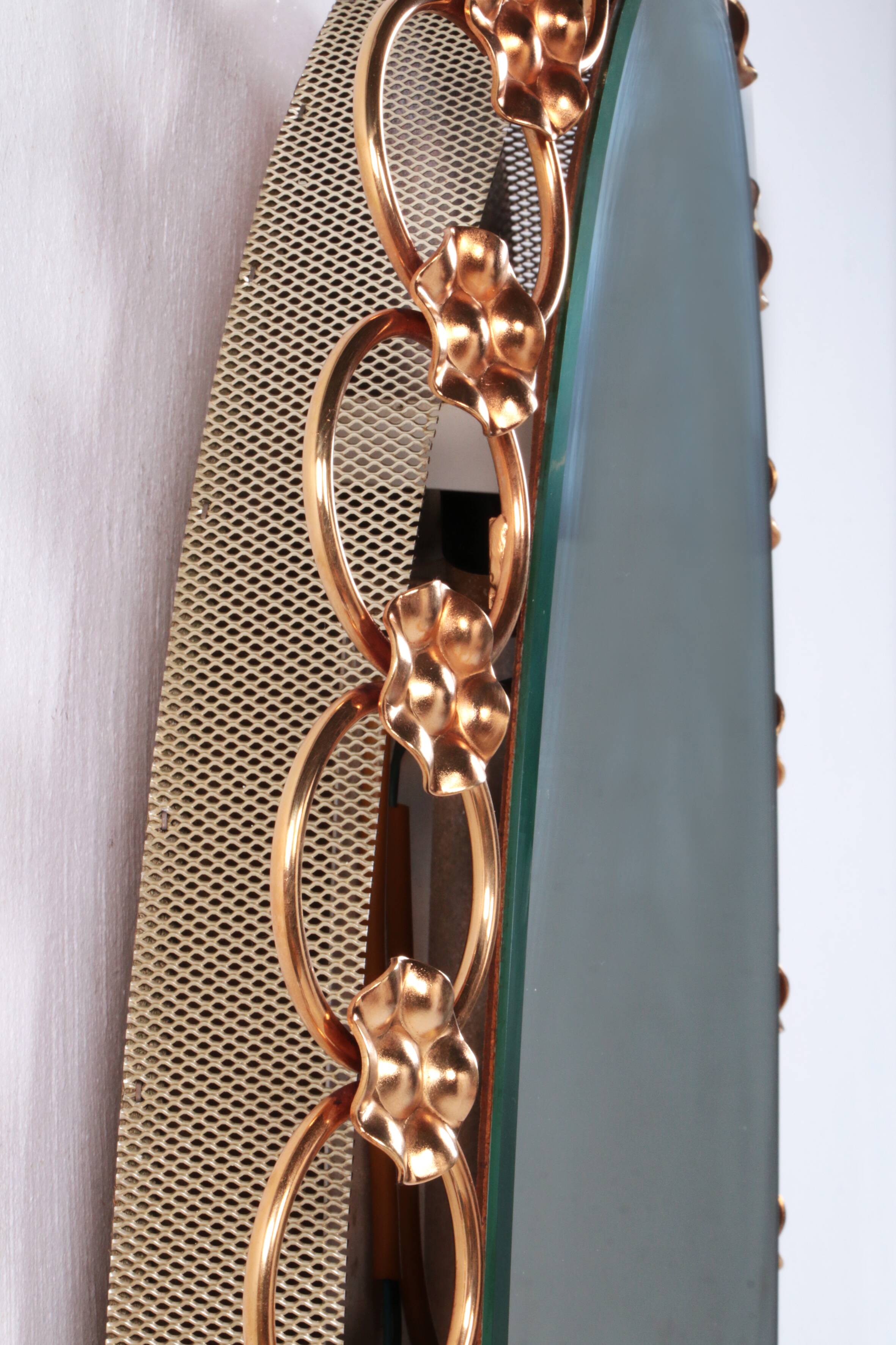 Miroir mural illuminé des années 1960, Allemagne, Hollywood Regency