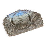 Vintage Geometric Shaped Moulded Glass Pocket Video #D550