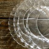 4 flat plates Duralex Oil Lesieur