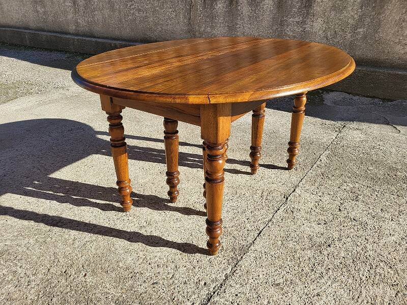 Table louis philippe 8 pieds avec 8 allonges