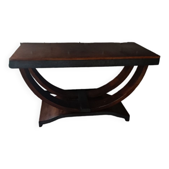 Art deco walnut console