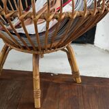 Rattan plant stand
