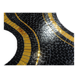 Black and gold coffee table