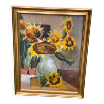 Canvas painting oil on canvas 70x56cm