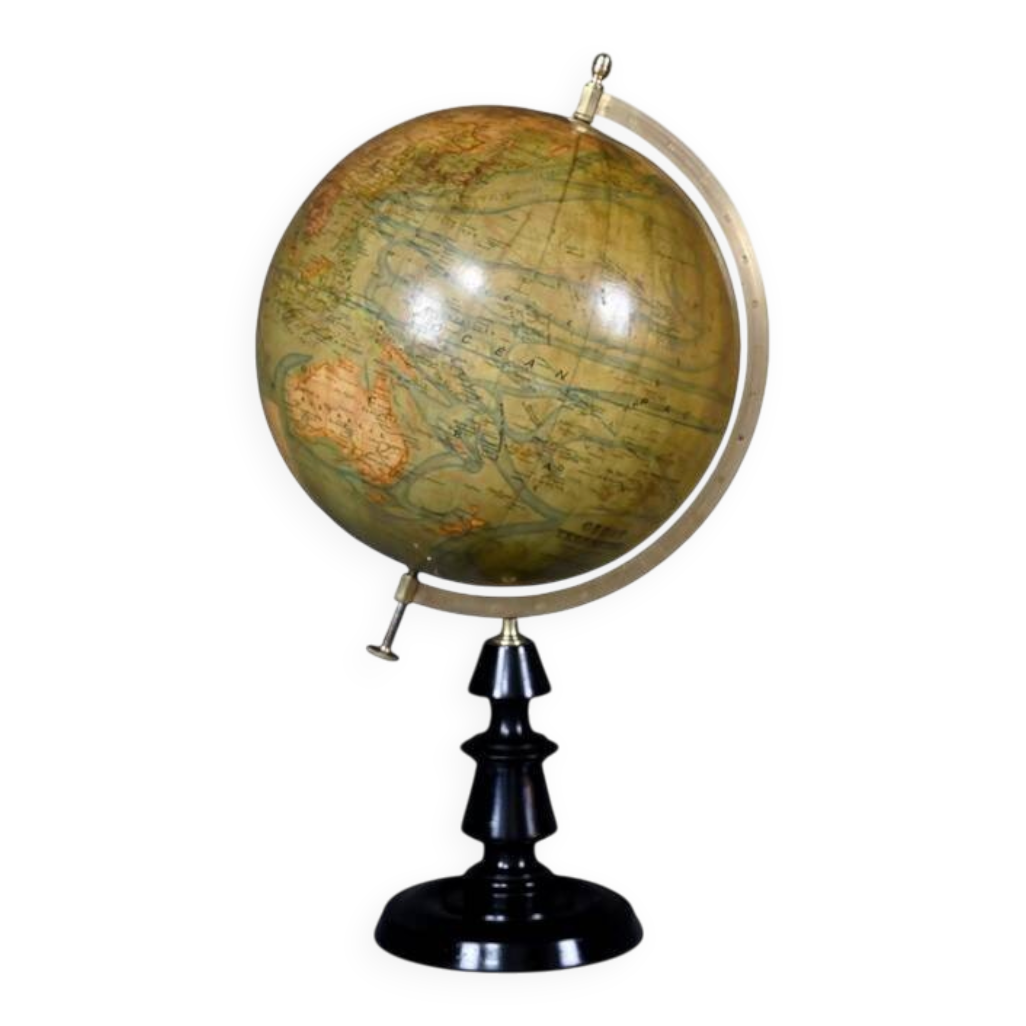 Terrestrial globe signed J. Forest – Late 19th century