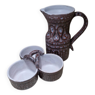 Austruy pitcher and dish set