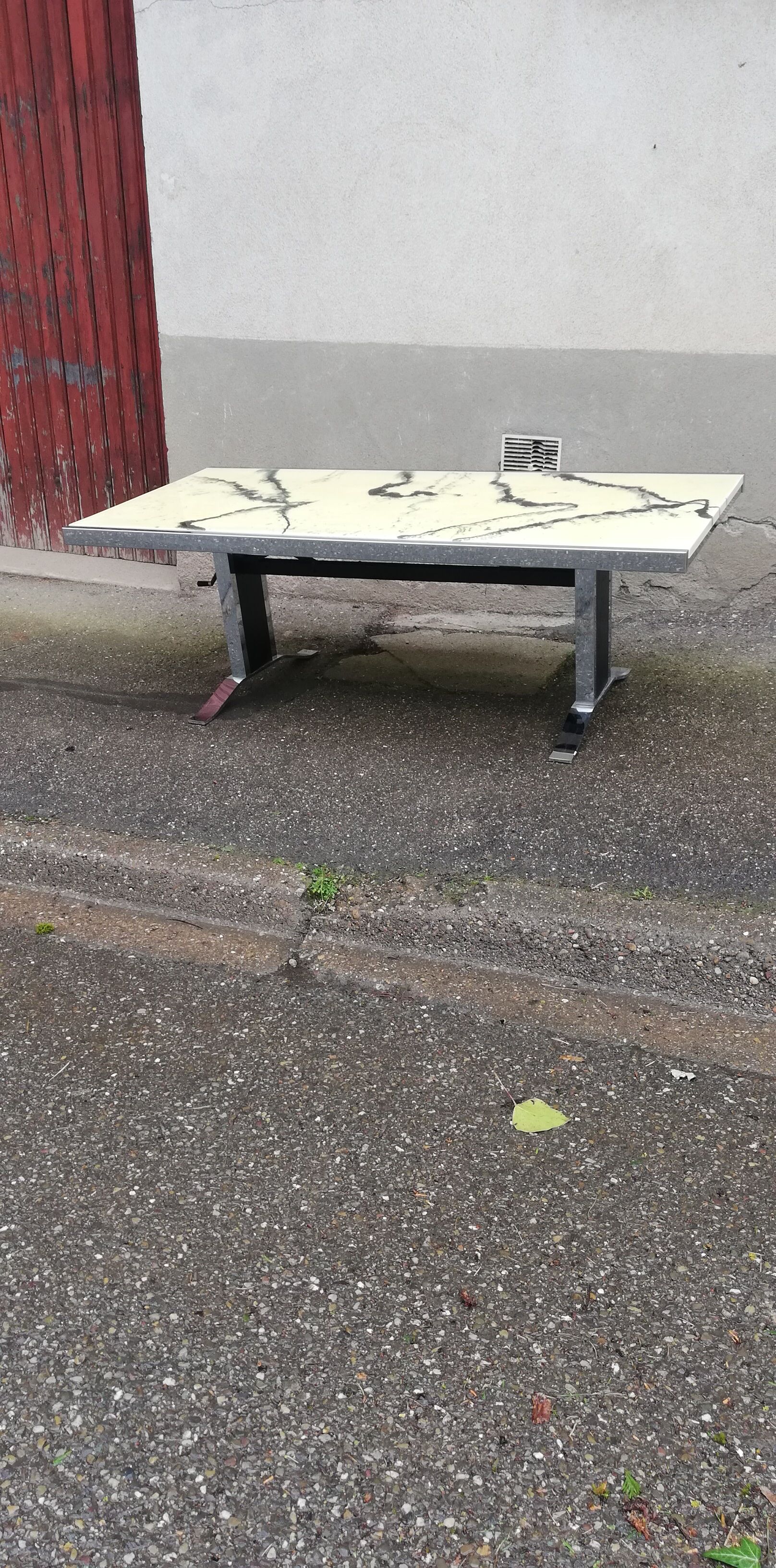 Vintage chrome and bakelite coffee table