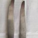 Set of 2 vintage knives, steel blade and silver handle