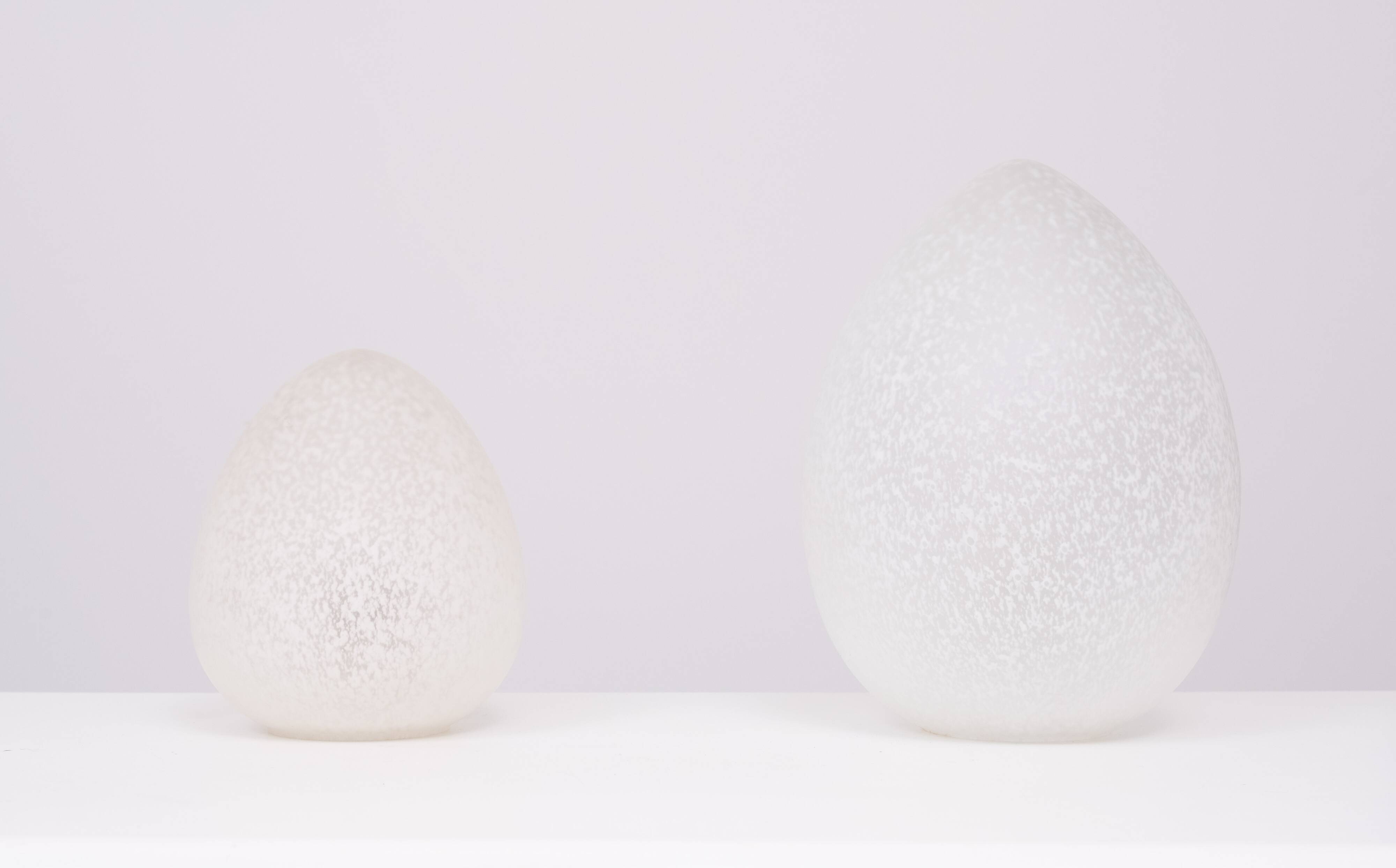 France set Egg lamps Domec Luminaires 1970s