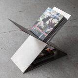 Contemporary stainless steel side table by Lena Coupez, Belgium, 2024