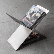 Contemporary stainless steel side table by Lena Coupez, Belgium, 2024