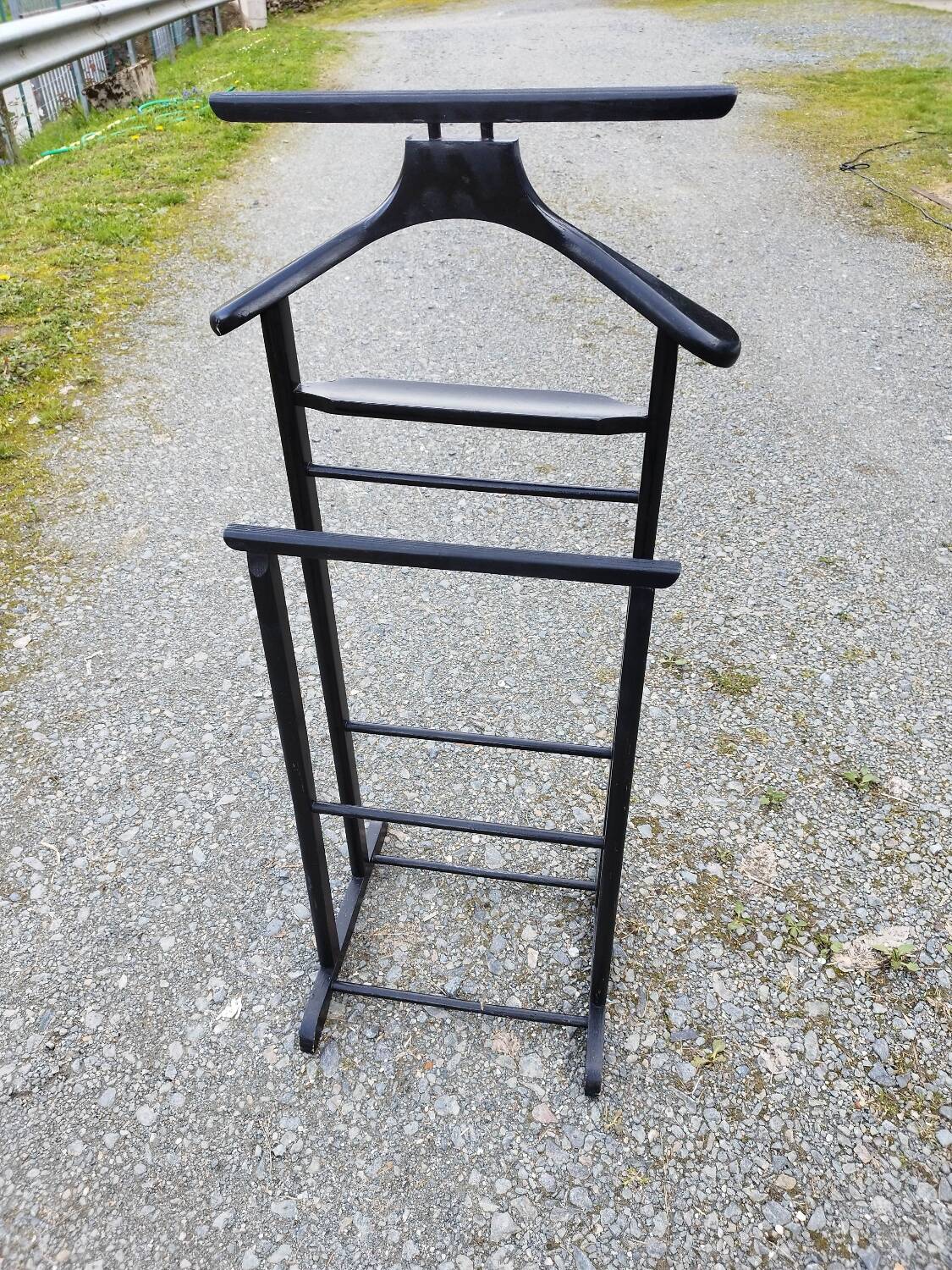 Valet black coat holder