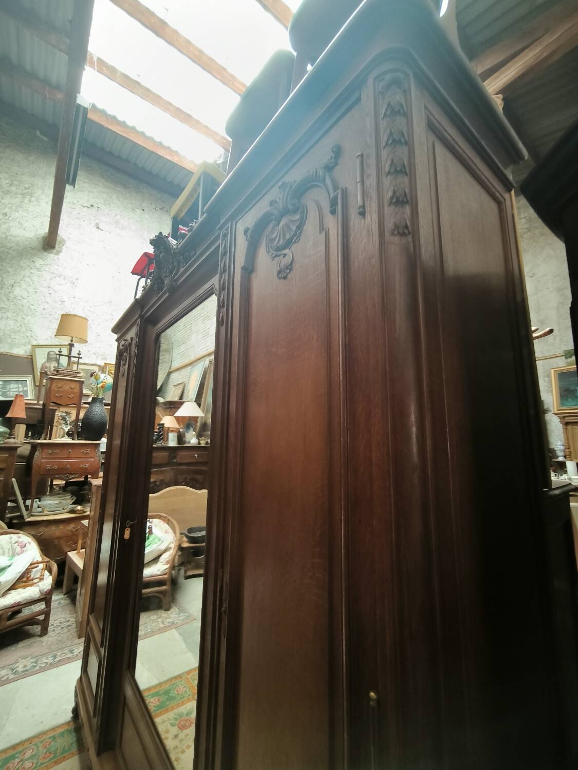 Armoire 3 portes style Régence 1910-1920