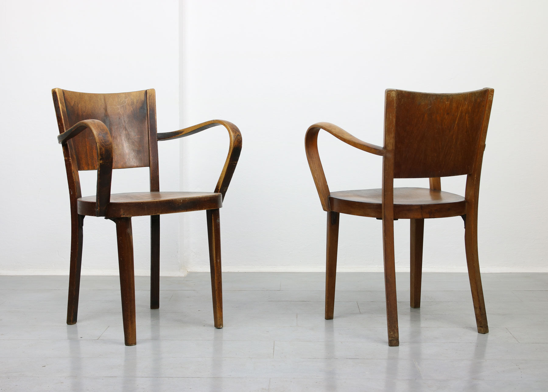 Bentwood B47 armchairs by Michael Thonet, 1930